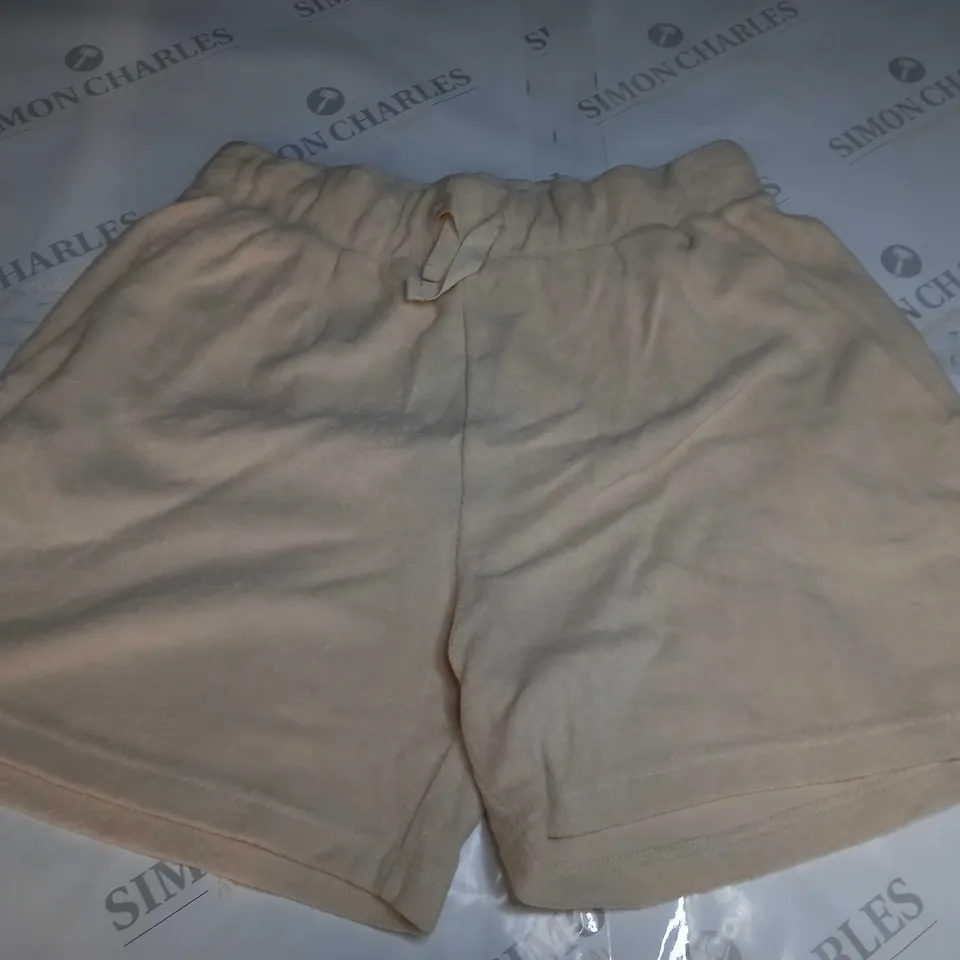 NOBODYS CHILD JERSEY WHITE SANDY SHORTS - UK 10