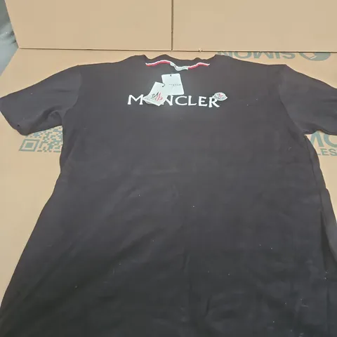 MONCLER BLACK TEE SIZE 3XL