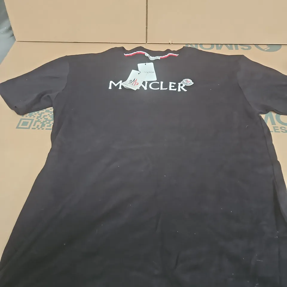 MONCLER BLACK TEE SIZE 3XL