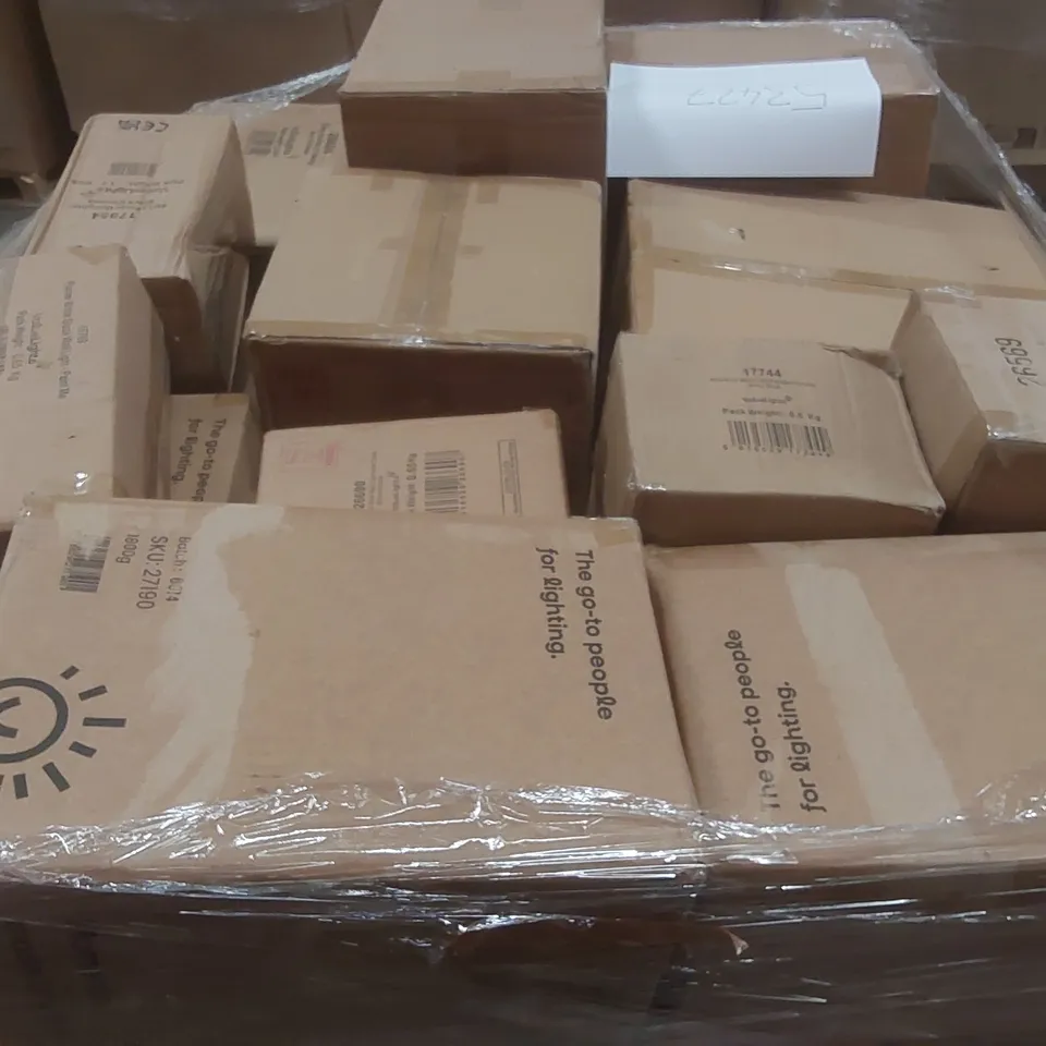 PALLET CONTAINING A VERY LARGE QUANTITY OF ASSORTED LIGHTING ITEMS