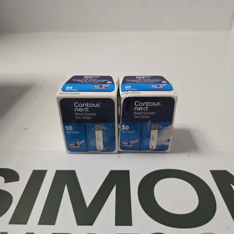 CONTOUR NEXT BLOOD GLUCOSE TEST STRIPS – 50 STRIPS PER BOX (2 BOXES)