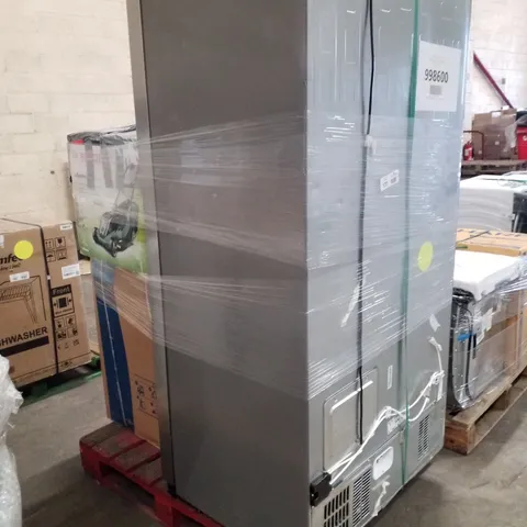 BOSCH ADVANCEDROTAK 750 ELECTRIC ROTARY LAWNMOWER, HISENSE FREESTANDING AMERICAN FRIDGE FREEZER AND MIDEA MF10ED80B FREESTANDING WASHER DRYER - UNPROCESSED RAW RETURNS