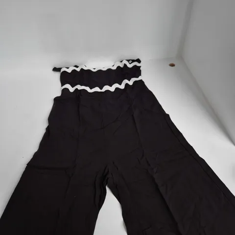 ROMAN WOMEN’S RIC RAC JUMPSUIT – BLACK – UK SIZE 14