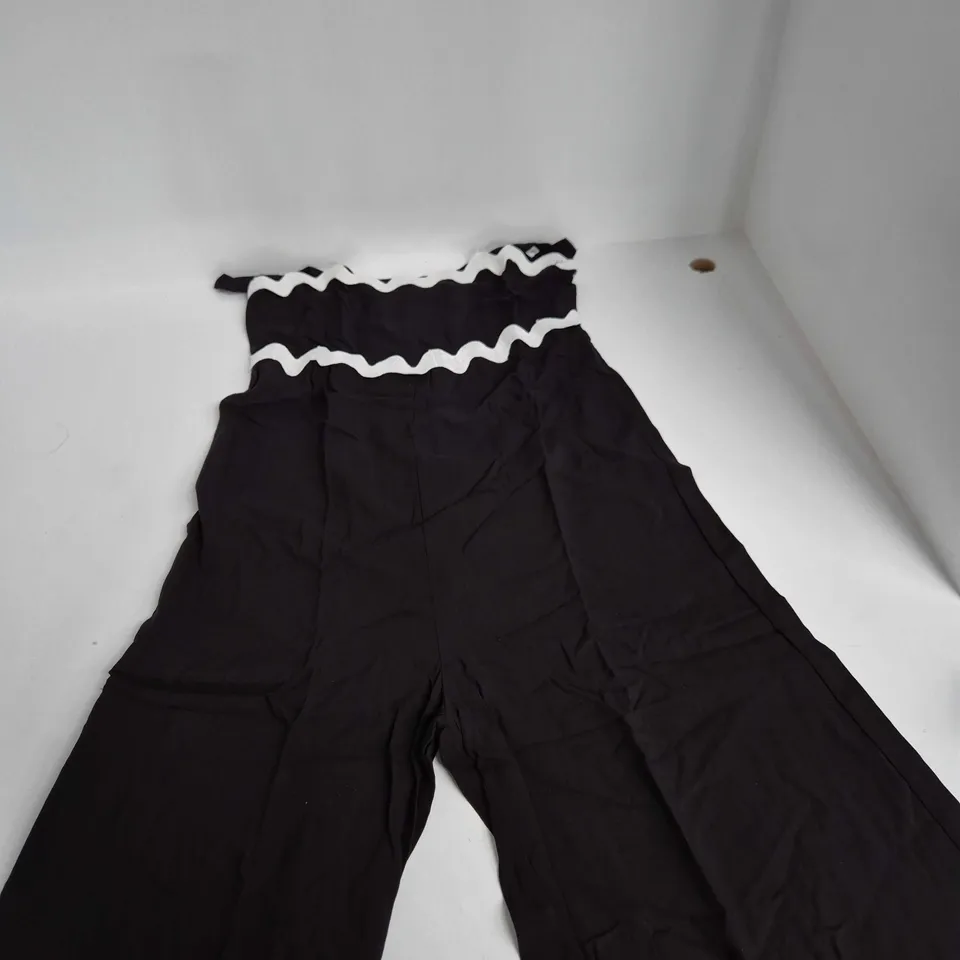 ROMAN WOMEN’S RIC RAC JUMPSUIT – BLACK – UK SIZE 14