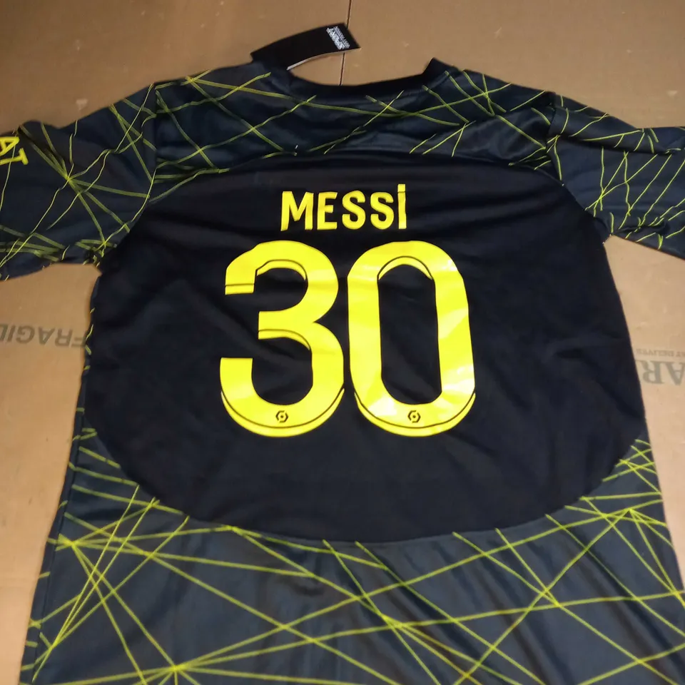 PSG FC AWAY SHIRT WITH MESSI 30 SIZE UNSPECIFIED