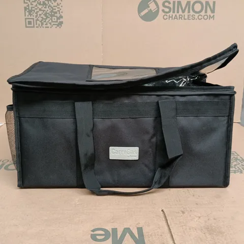 INSULATED BAG WITH ZIP TOP, BLACK, RECTANGULAR