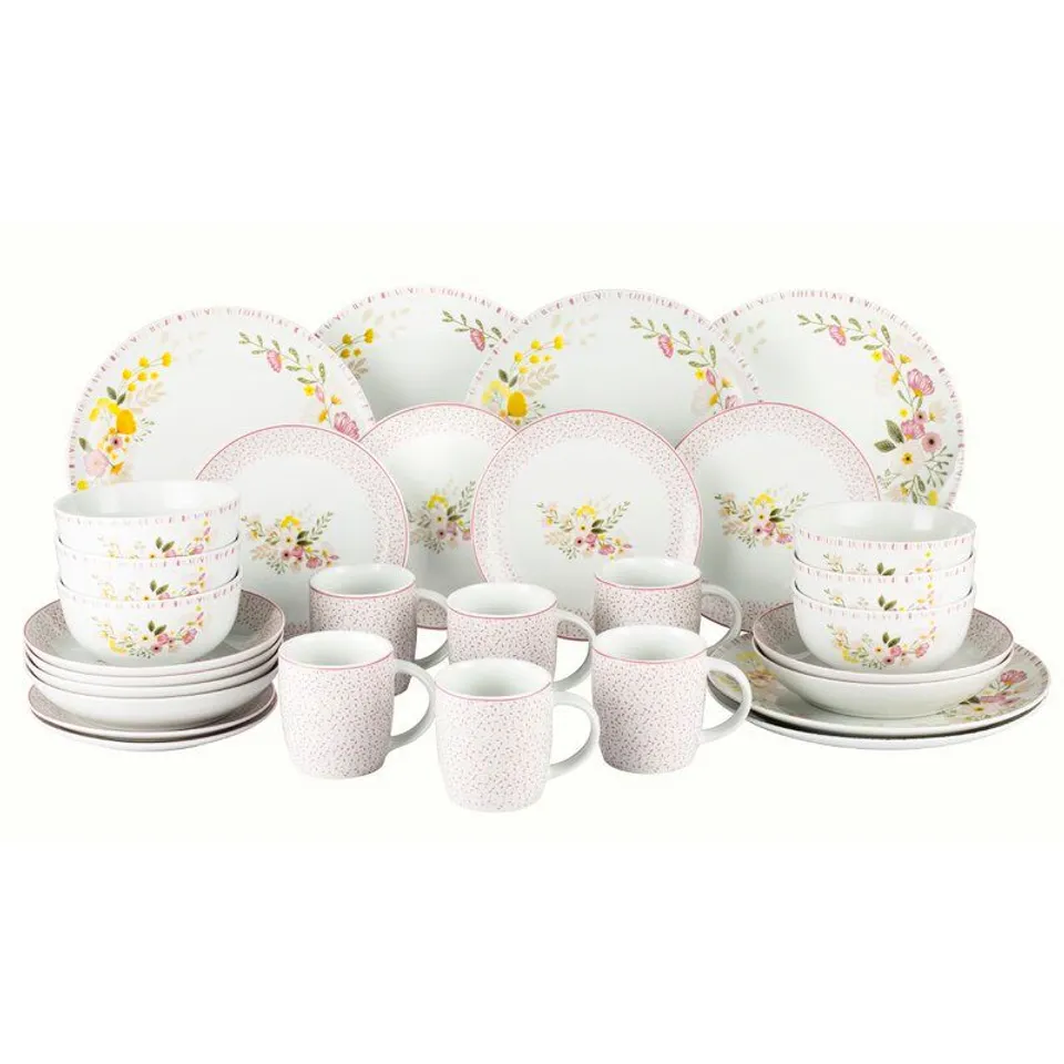 BOXED BORNSCHEIN COTTAGE GARDEN 30 PIECE DINNERWARE SET (1 BOX)