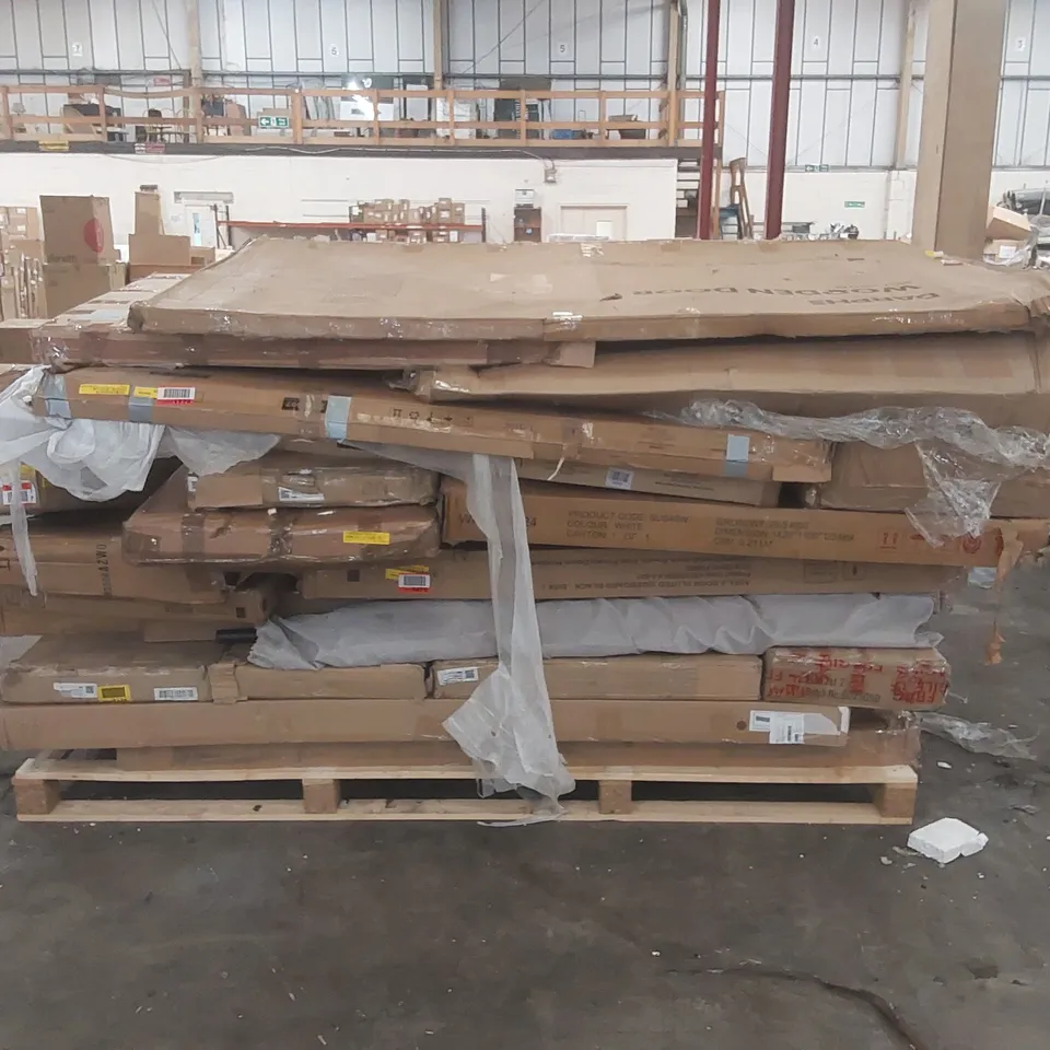 PALLET CONTAINING A VERY LARGE QUANTITY OF ASSORTED FURNITURE PARTS ECT