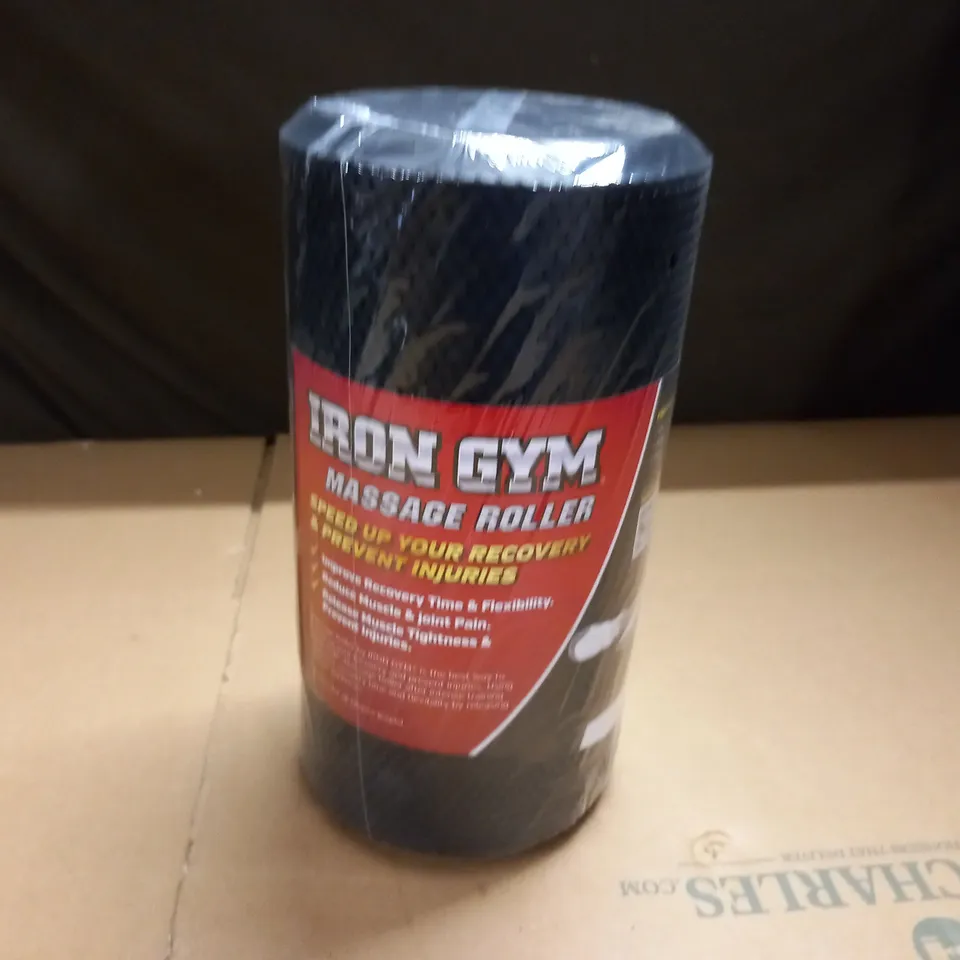 AS NEW IRON GYM MASSAGE ROLLER