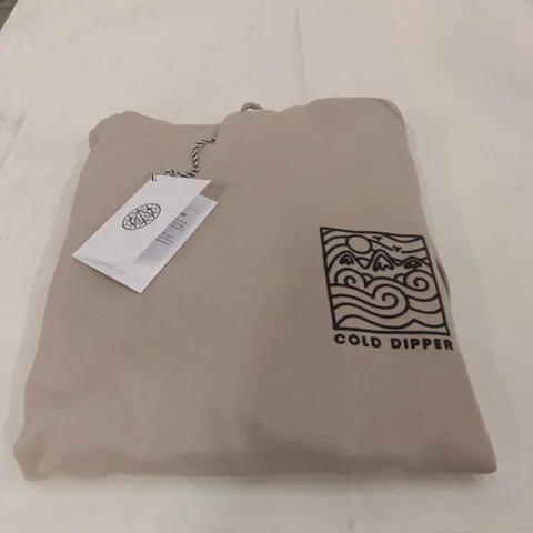 BOX TO CONTAIN BRASS MONKEY - COLD DIPPER HOODY CLAY APPROXIMATELY 10 - SIZE M