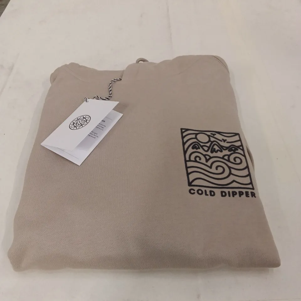 BOX TO CONTAIN BRASS MONKEY - COLD DIPPER HOODY CLAY APPROXIMATELY 10 - SIZE M