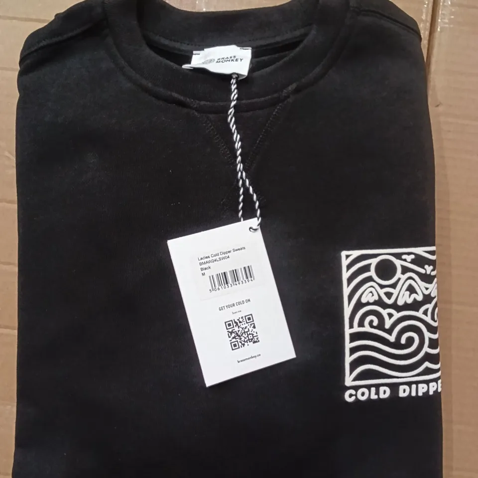 BRAND NEW BRASS MONKEY SWEATS - BLACK SIZE MEDIUM APPROXIMATELY 14