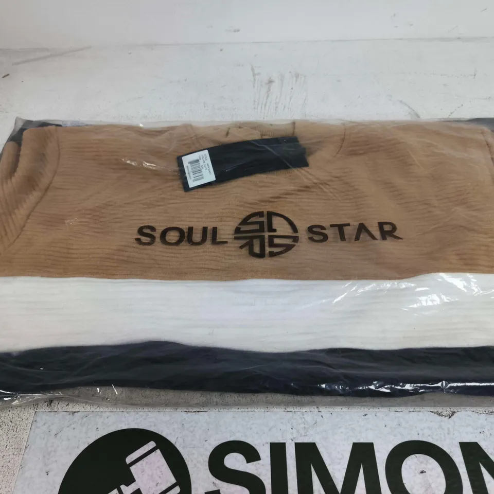 SOUL STAR CHARCOAL KNIT JUMPER – MEN'S XXL