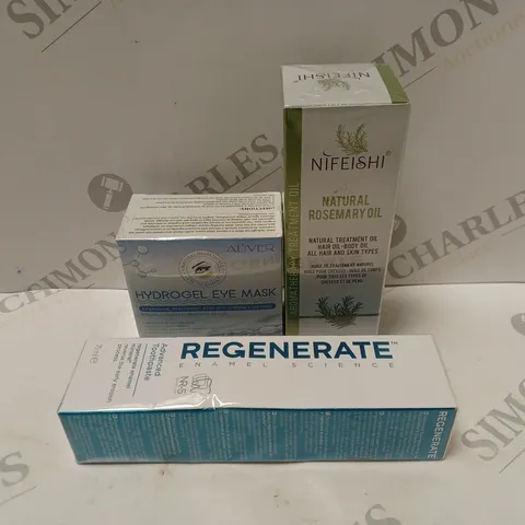 BOX OF APPROXIMATELY 20 ASSORTED COSMETIC ITEMS TO INCLUDE NIFEISHI, ALIVER, REGENERATE, ETC