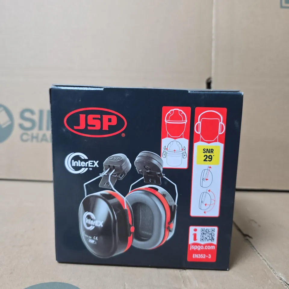 JSP INTEREX EARMUFFS (HEARING PROTECTION) - EN352-3, BOXED