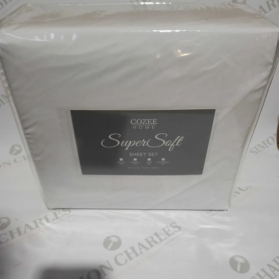 COZEE HOME SUPERSOFT SHEET SET - SUPERKING