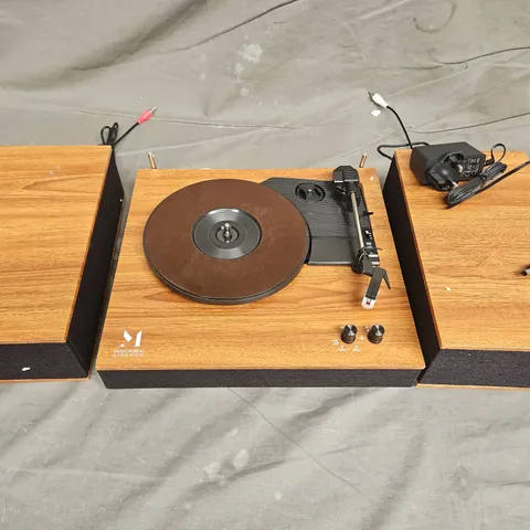 MUSIC PUBLIC KINGDOM RETRO TURNTABLE WITH SPEAKERS