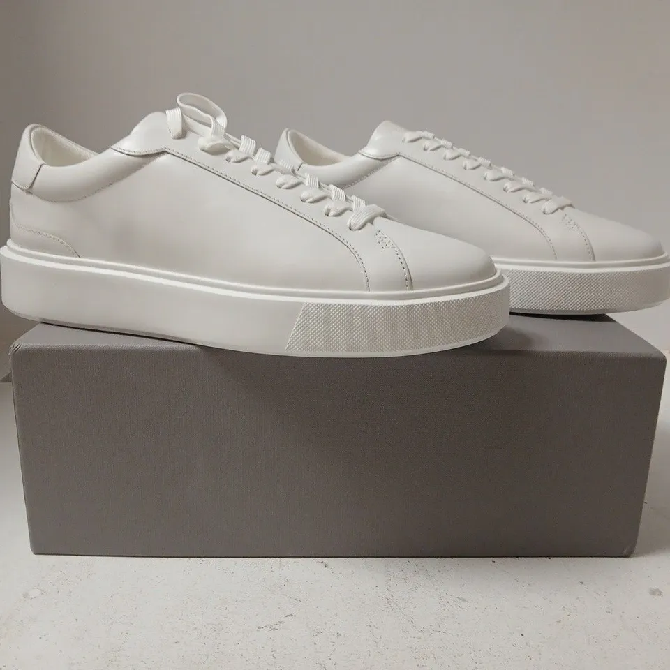 BOXED PAIR OF LEGEND TRAINERS IN WHITE SIZE UK 10