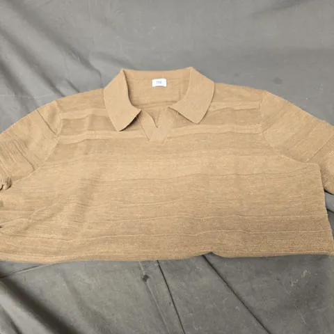 SPOKE BROWN OVERSIZED POLO - SIZE UNSPECIFIED