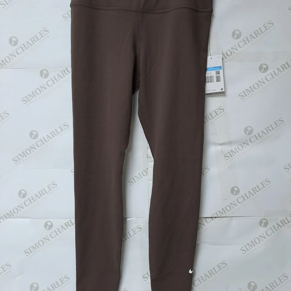 NIKE ONE BROWN LEGGINGS IN BROWN - MEDIUM