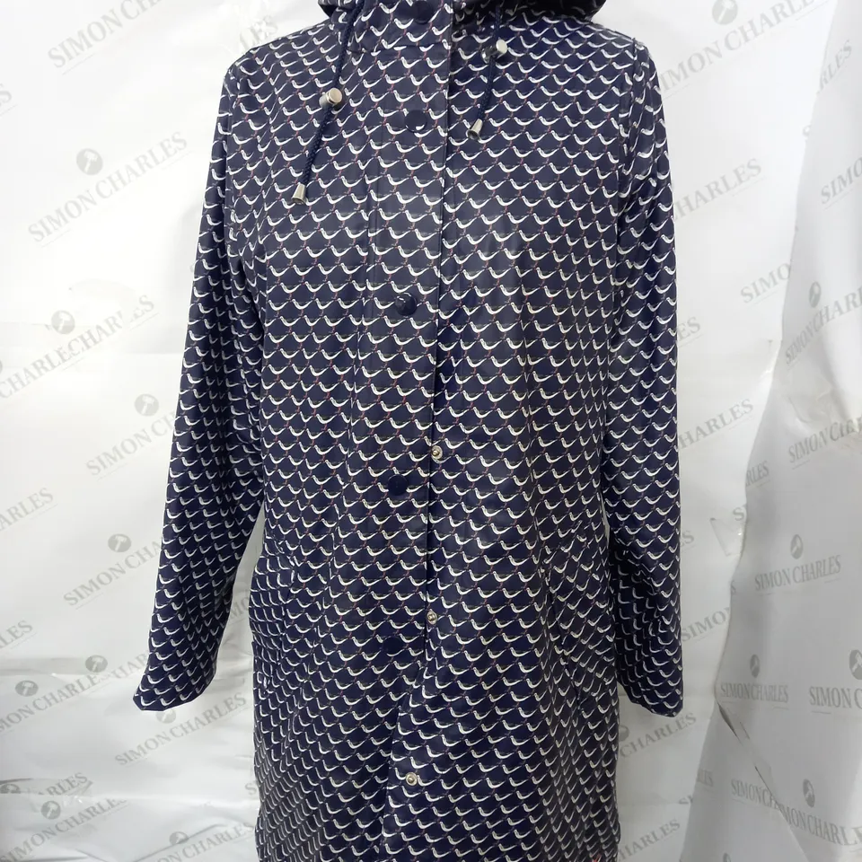 JOULES RIGHT AS RAIN GARMENT WATERPROOF COAT - SIZE 10