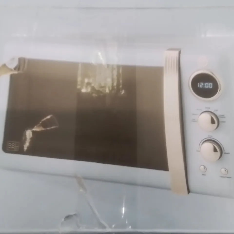 BOXED SWAN RETRO 800W MICROWAVE BLUE