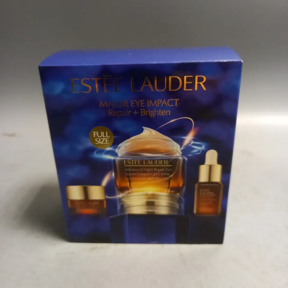 BOXED ESTEE LAUDER MAJOR EYE IMPACT REPAIR AND BRIGHTEN SET