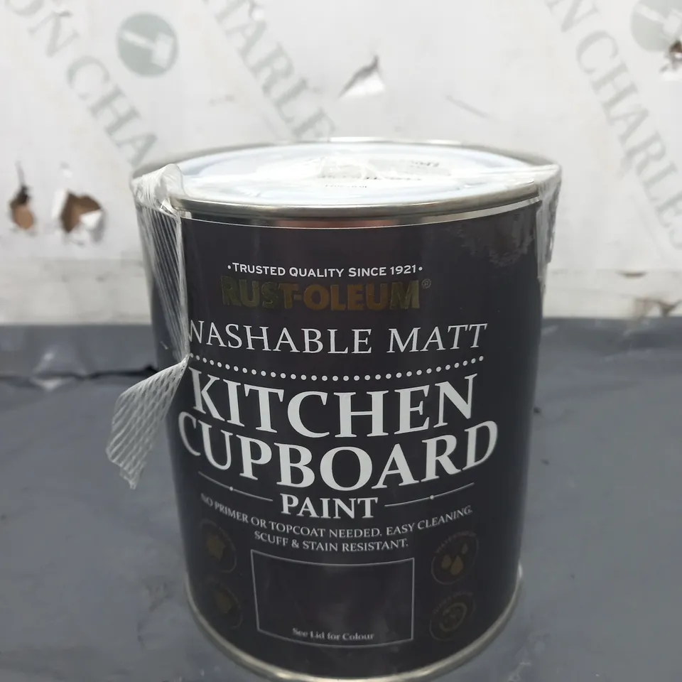 RUST-OLEUM CLOTTED CREAM MATT KITCHEN CUPBOARD PAINT 750ML