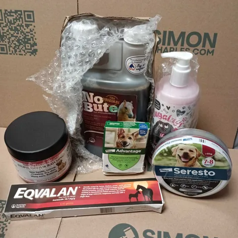 APPROXIMATELY 15 ASSORTED PET CARE PRODUCTS TO INCLUDE ELANCO SERESTO, EQVALAN ORAL PASTE, BABY FRESH CONDITIONER, ETC - COLLECTION ONLY