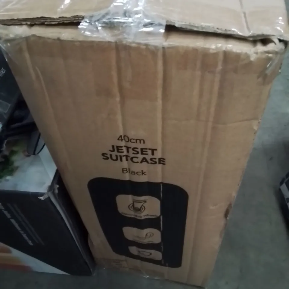 BOXED LUGG 40CM JETSET SUITCASE BLACK