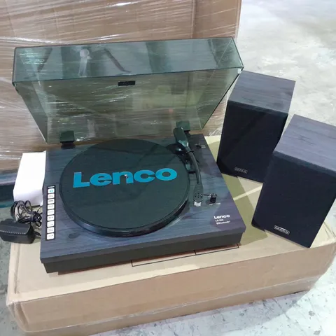 LENCO LS-300 BLACK TURNTABLE AND HI FI