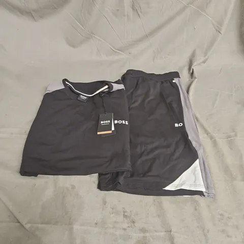HUGO BOSS BALANCE SHORT SET IN BLACK SIZE L