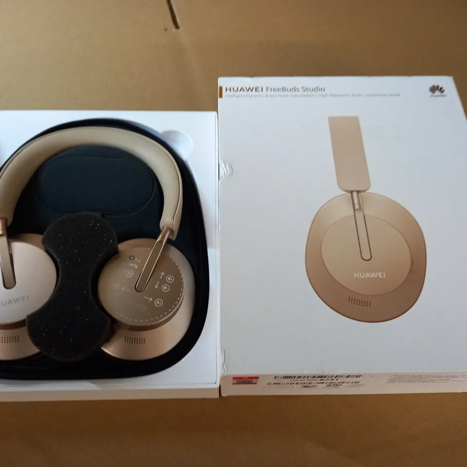 BOXED HUAWEI FREEBUDS STUDIO HEADPHONES - GOLD