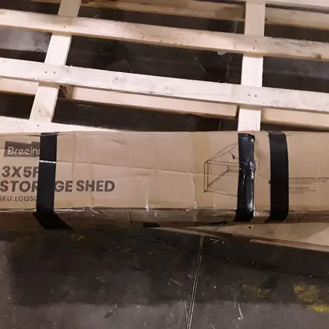 BOXED BREEINS 3×5FT STORAGE SHED - GREY