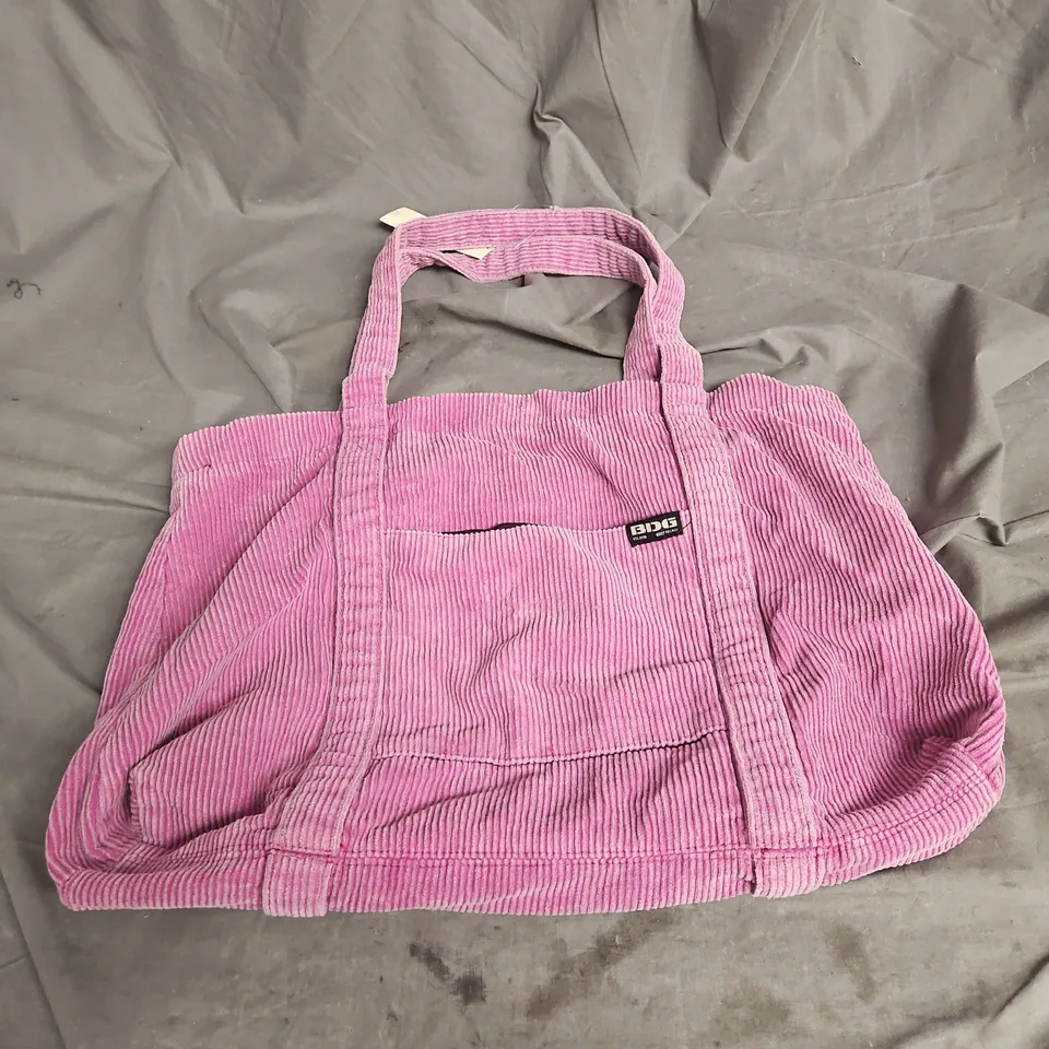 BDG POCKET TOTE IN PURPLE CORD