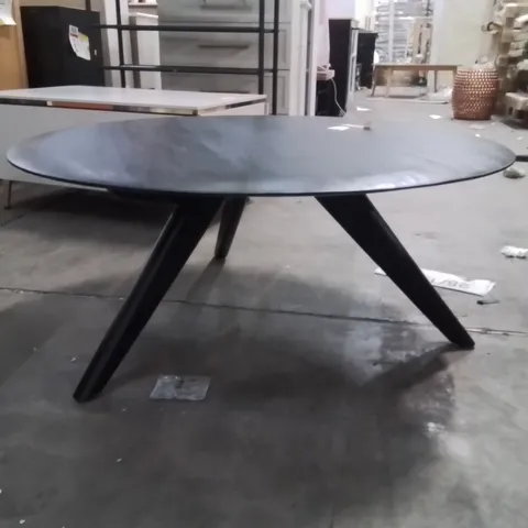 NICOSIA SOLID WOOD COFFEE TABLE BLACK