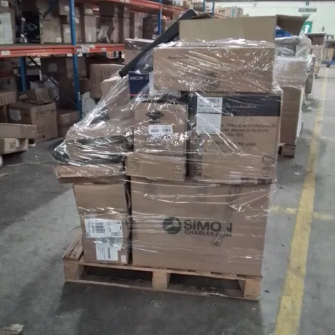 PALLET CONTAINING CATERING ITEMS AND PRODUCTS SUCH AS;OLYMPIA BLUE RAISED PLATE,PASABAHCE STEMWARE GLASSES,OLYMPIA COCKTAIL POCO GRANDE GLASSES