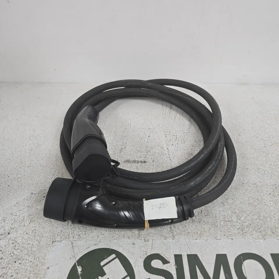 EV CHARGING CABLE TYPE2–TYPE2 5M, 32A – BLACK