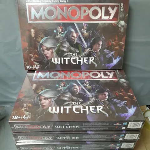 LOT OF 6 SEALED MONOPOLY THE WITCHER EDITION