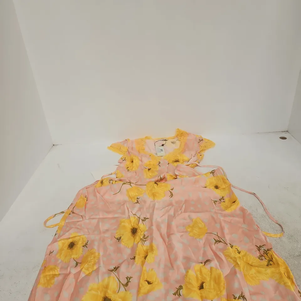 NEVER FULLY DRESSED PINK FLORAL DRESS – UK 10 (EU 38) US 6