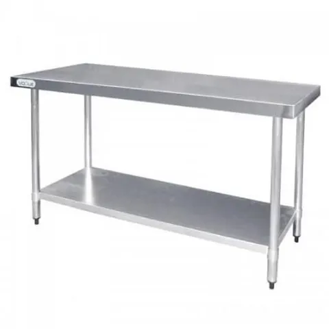 BOXED VOGUE T378 STAINLESS STEEL PREP TABLE (1 BOX)