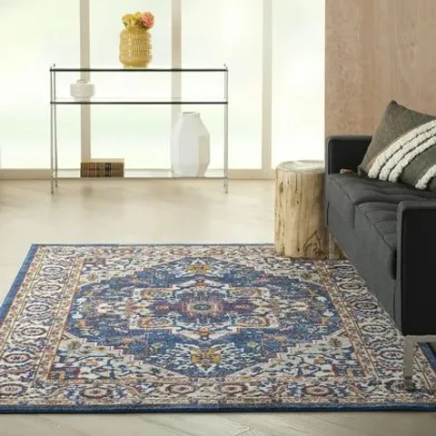 NOURISON PASSION TRADITIONAL BLUE/MULTICOLOR 5 3 X 7 3 AREA RUG