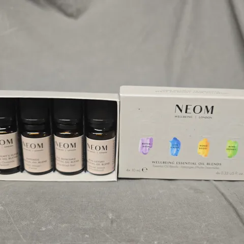 NEOM WELLBEING ESSENTIAL OIL BLENDS - 4X10ML