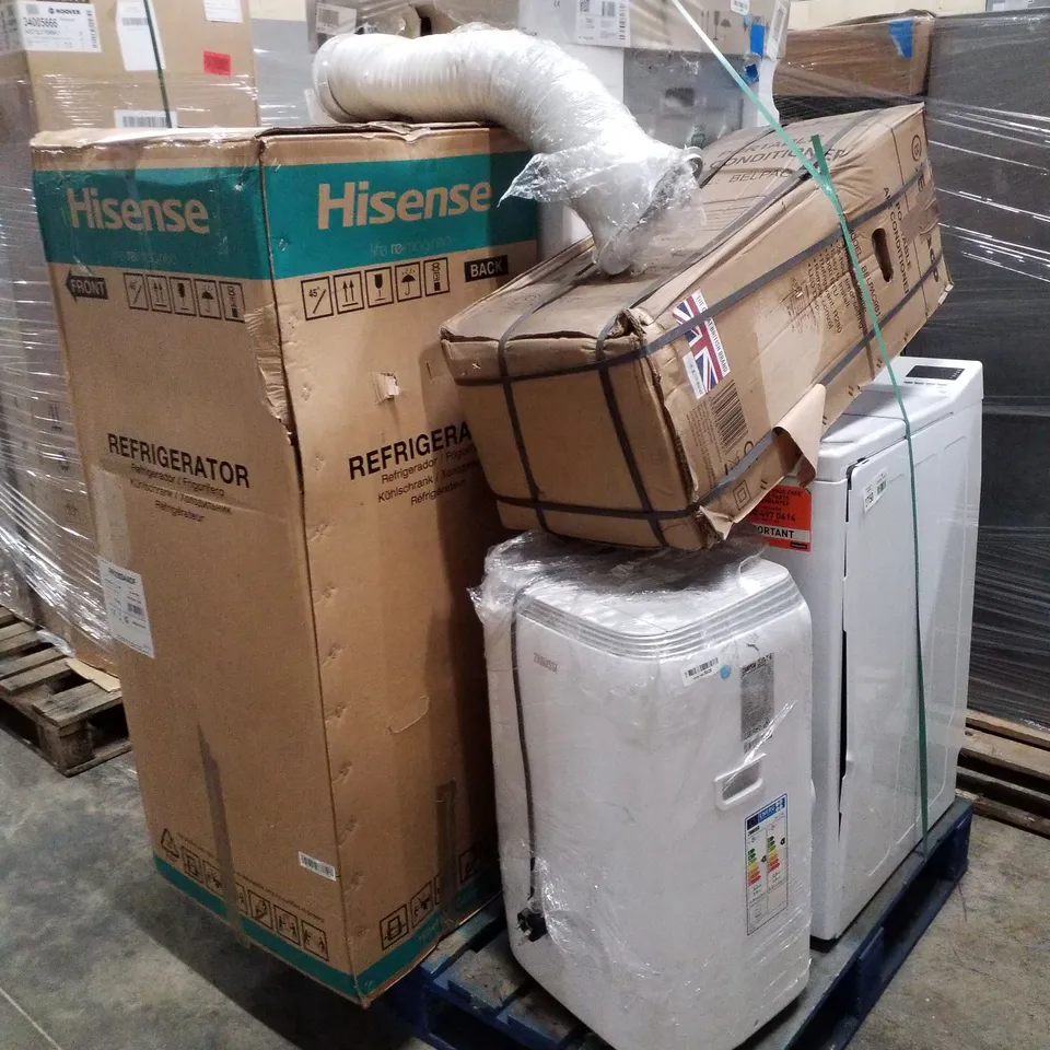 PALLET OF APPROXIMATELY 6 UNPROCESSED RAW RETURN WHITE GOODS TO INCLUDE;