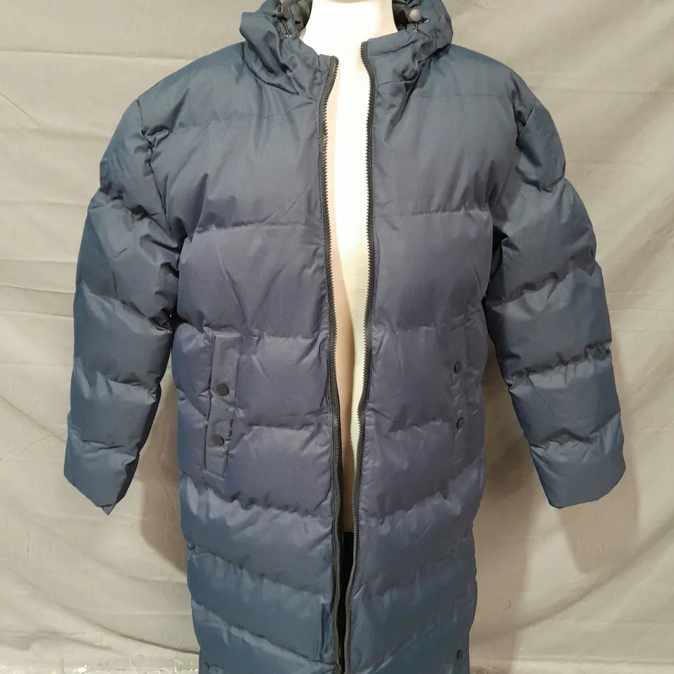 SOUL STAR MJ PINEAPPLE 22 NAVY HEAVY PADDED JACKET - LARGE