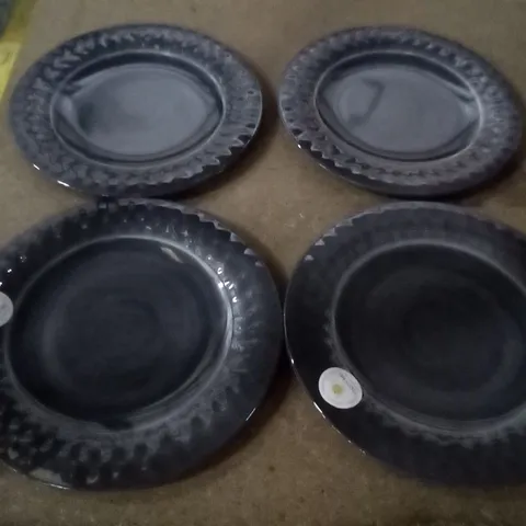BAG OF 4 FISKEVILLE 27CM MELAMINE DINNER PLATES