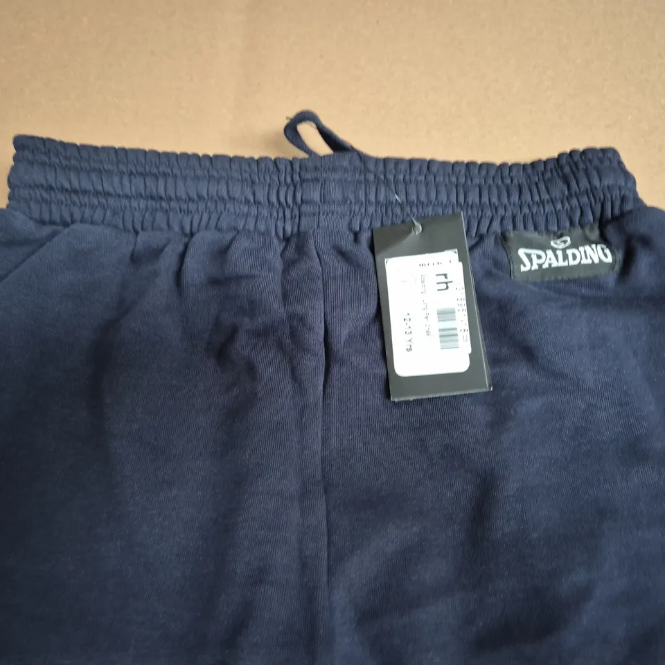SPALDING NAVY SWEAT PANTS - 12/13 YRS