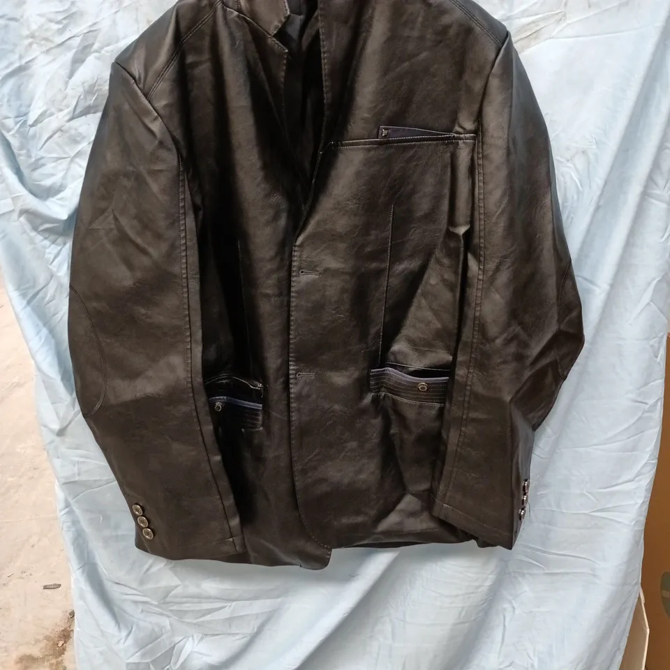 LEATHER JACKET – DARK BROWN/BLACK, WOMENS