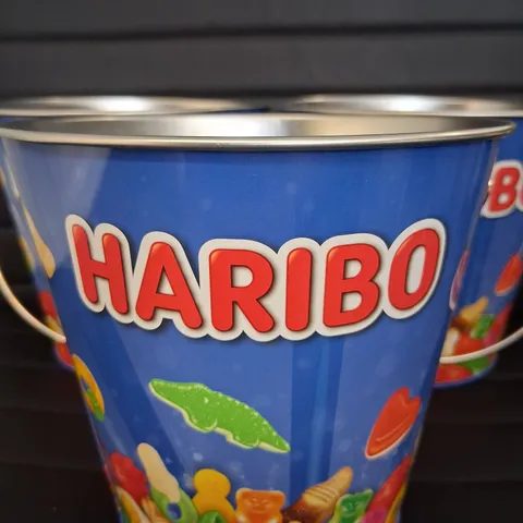 APPROXIMATELY 24 HARIBO STORAGE BUCKETS