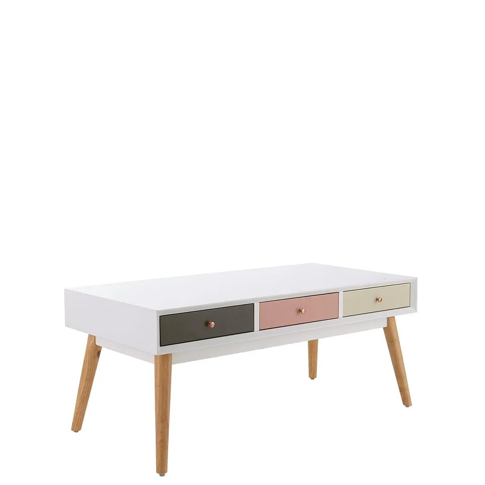 BRAND NEW BOXED ORLA BLUSH COFFEE TABLE - WHITE RRP £239.99